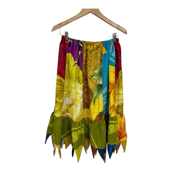 Floral Patchwork 
Skirt Size M Tropical Vacation - Picture 2 of 7
